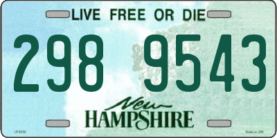 NH license plate 2989543