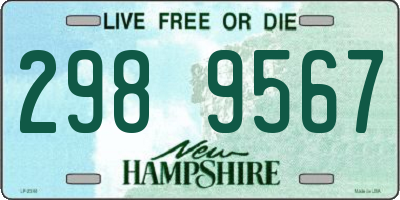 NH license plate 2989567