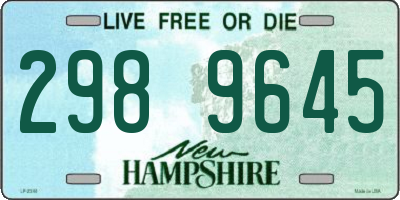 NH license plate 2989645