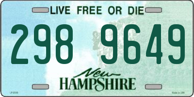 NH license plate 2989649