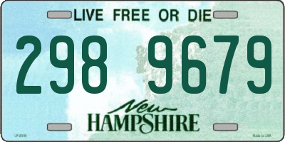 NH license plate 2989679