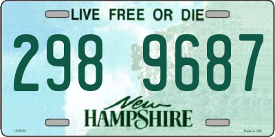 NH license plate 2989687