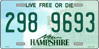 NH license plate 2989693