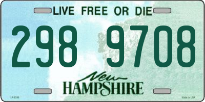 NH license plate 2989708