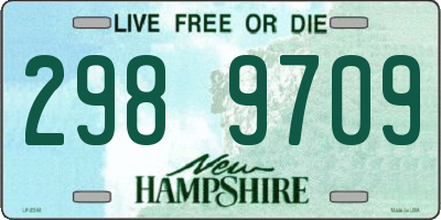 NH license plate 2989709