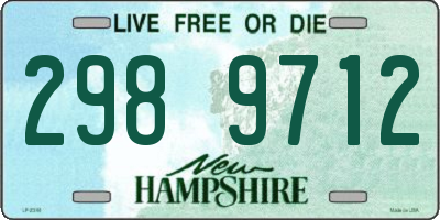 NH license plate 2989712