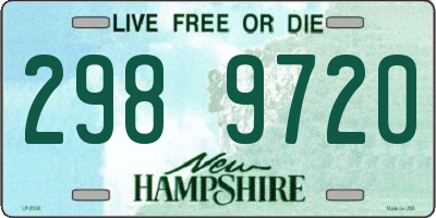NH license plate 2989720