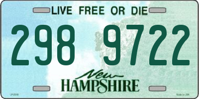 NH license plate 2989722