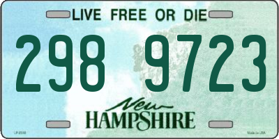 NH license plate 2989723