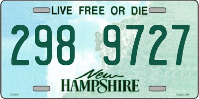 NH license plate 2989727