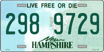 NH license plate 2989729