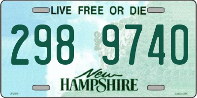 NH license plate 2989740