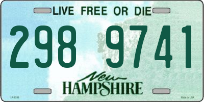 NH license plate 2989741