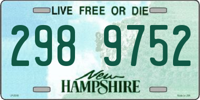 NH license plate 2989752