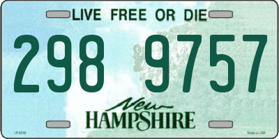 NH license plate 2989757