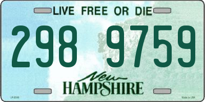 NH license plate 2989759