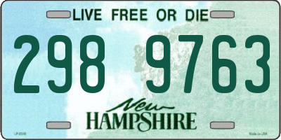 NH license plate 2989763