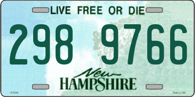 NH license plate 2989766
