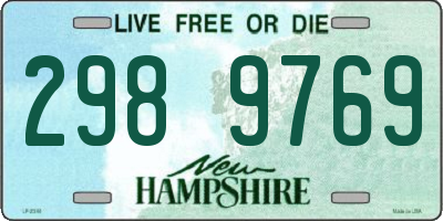 NH license plate 2989769