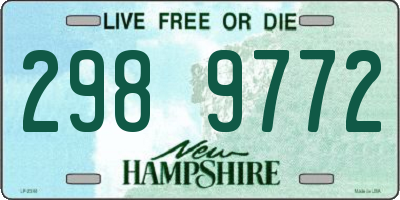 NH license plate 2989772