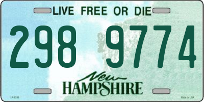 NH license plate 2989774