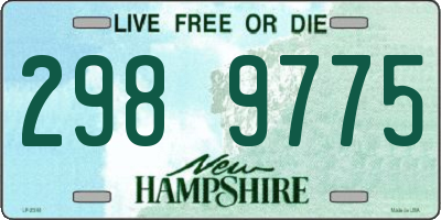 NH license plate 2989775