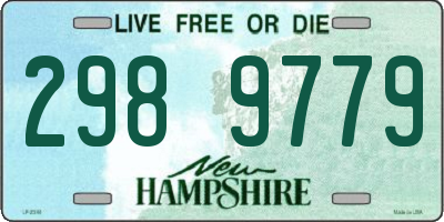 NH license plate 2989779