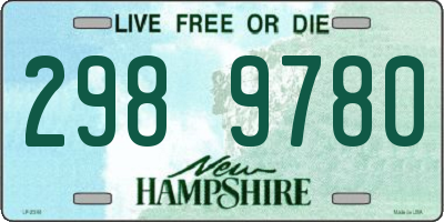 NH license plate 2989780