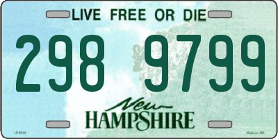 NH license plate 2989799