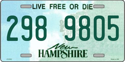 NH license plate 2989805