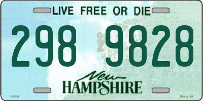 NH license plate 2989828