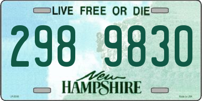 NH license plate 2989830
