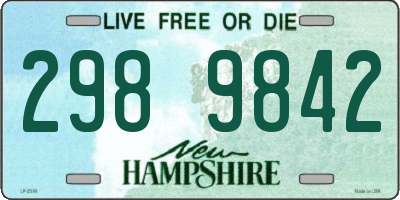 NH license plate 2989842