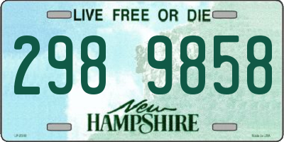 NH license plate 2989858