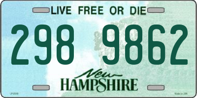 NH license plate 2989862