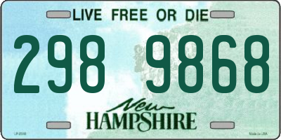 NH license plate 2989868
