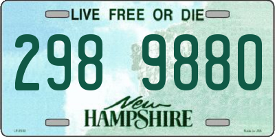 NH license plate 2989880