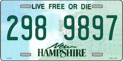 NH license plate 2989897