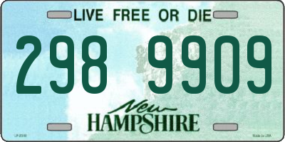 NH license plate 2989909