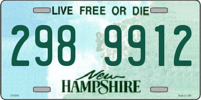 NH license plate 2989912