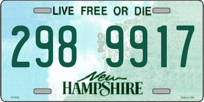 NH license plate 2989917
