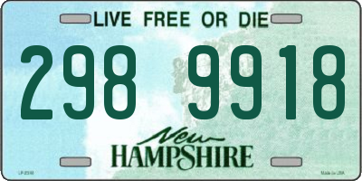 NH license plate 2989918