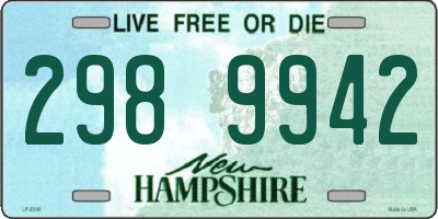 NH license plate 2989942