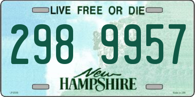 NH license plate 2989957