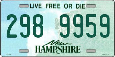 NH license plate 2989959