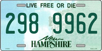 NH license plate 2989962