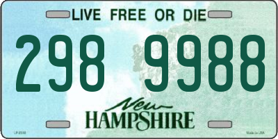 NH license plate 2989988