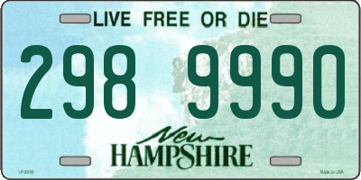 NH license plate 2989990