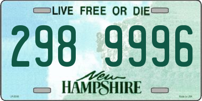 NH license plate 2989996