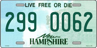 NH license plate 2990062